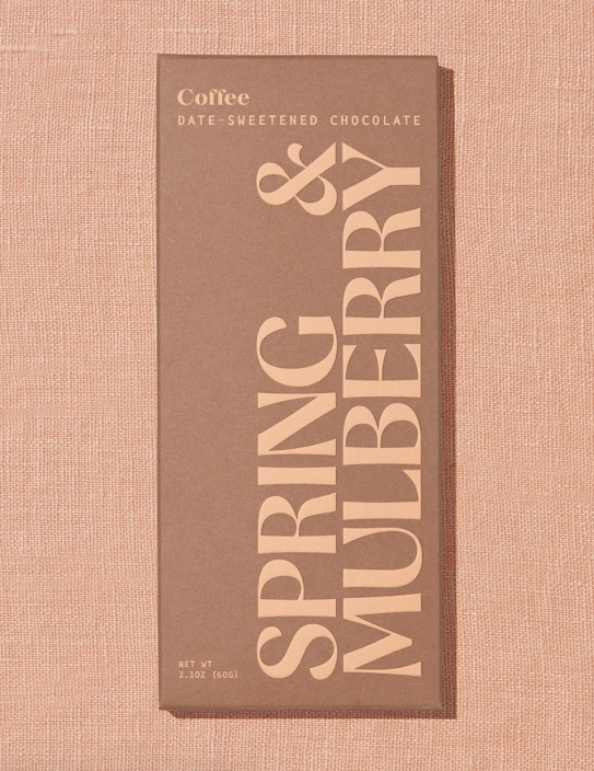 Spring & Mulberry - Coffee Date-Sweetened Chocolate Bar