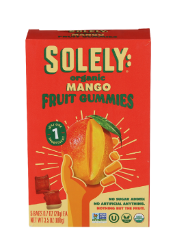 Solely - Mango Fruit Gummies